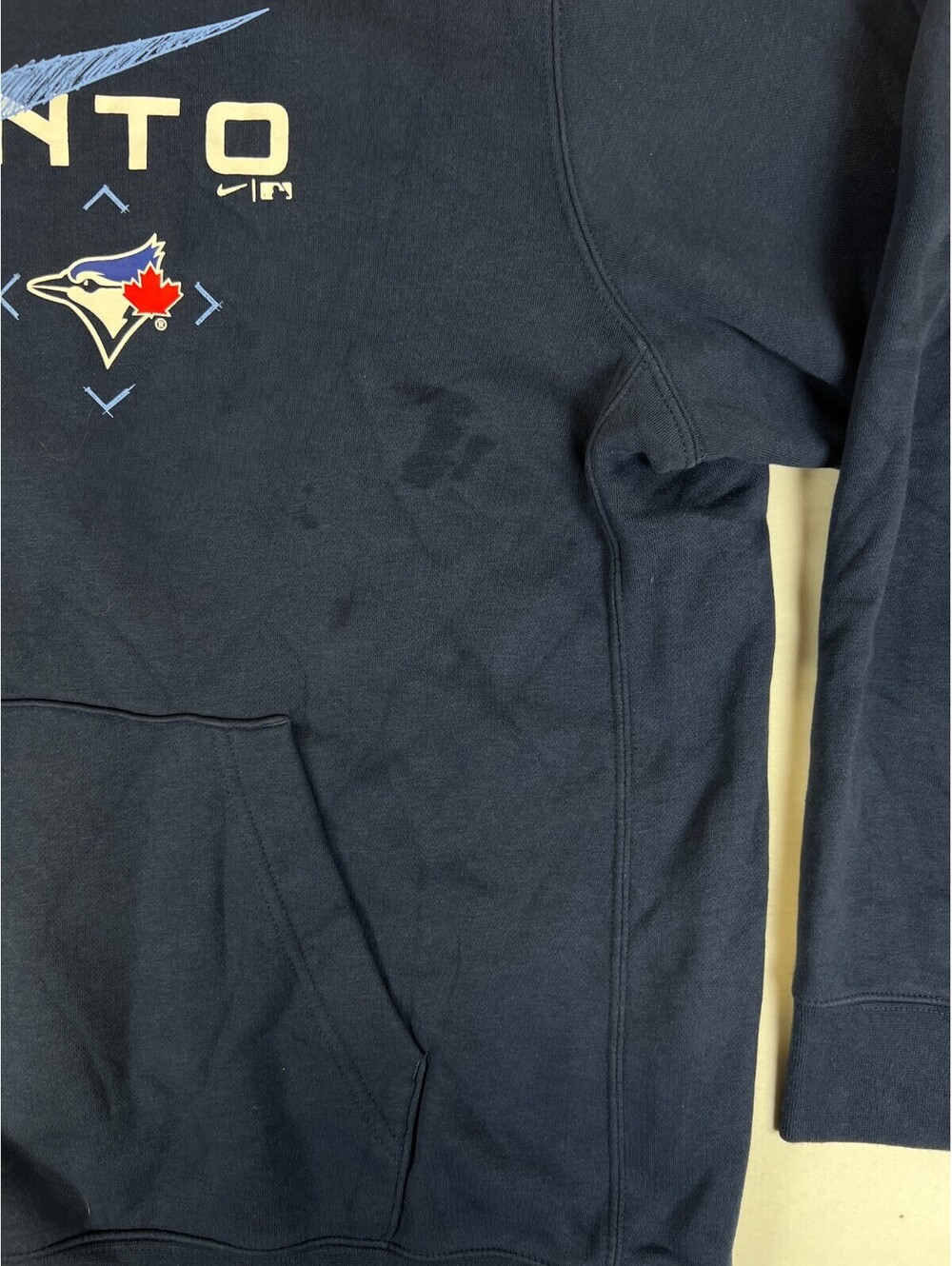 Nike Toronto Blue Jays Mens XL Blue Pullover Hoodie MLB Baseball Sweatshirt - Picture 7 of 11